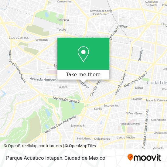 Parque Acuático Ixtapan map