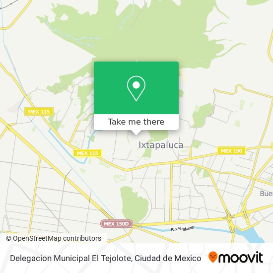 Mapa de Delegacion Municipal El Tejolote