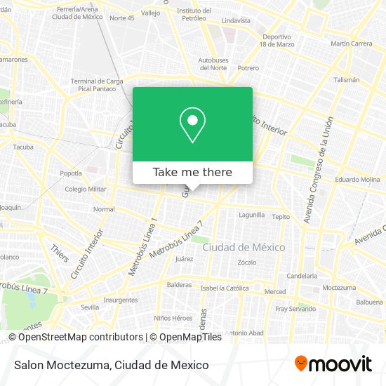 Mapa de Salon Moctezuma