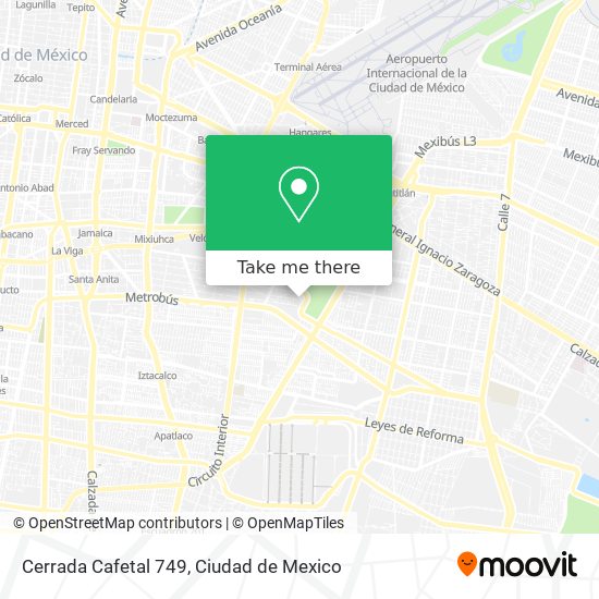 Cerrada Cafetal 749 map