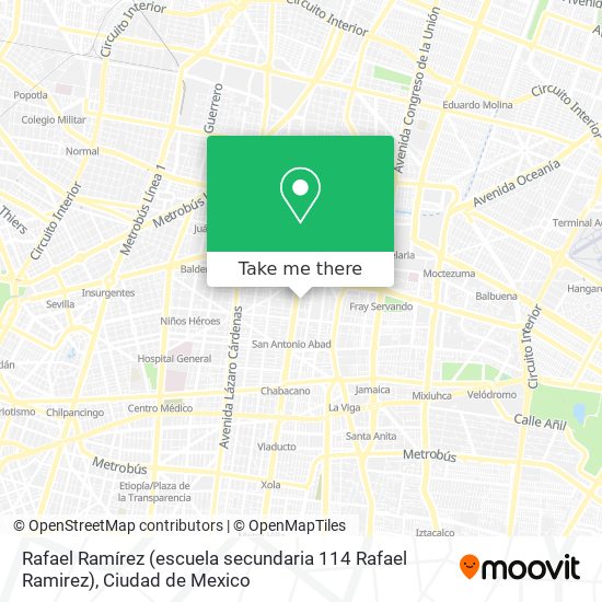 Rafael Ramírez (escuela secundaria 114 Rafael Ramirez) map