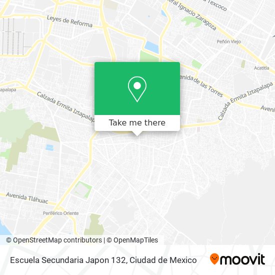 Escuela Secundaria Japon 132 map