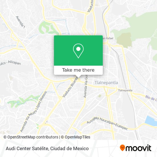 Mapa de Audi Center Satélite