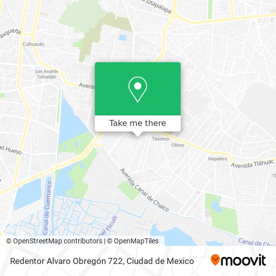 Redentor Alvaro Obregón 722 map