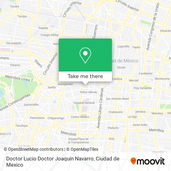Mapa de Doctor Lucio Doctor Joaquín Navarro