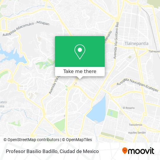 Profesor Basilio Badillo map