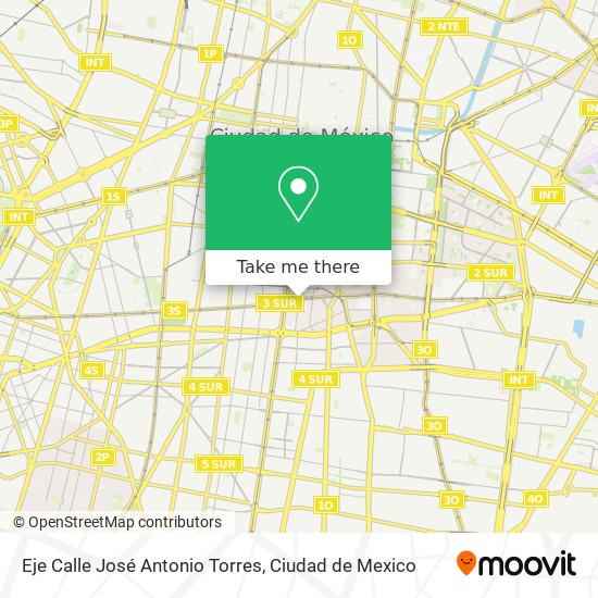 Eje Calle José Antonio Torres map