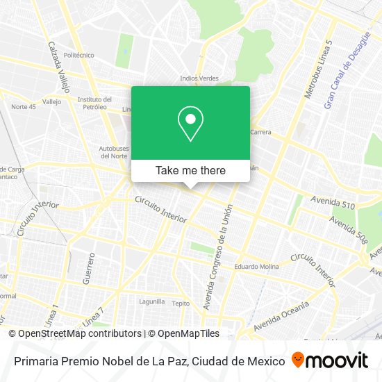 Primaria Premio Nobel de La Paz map
