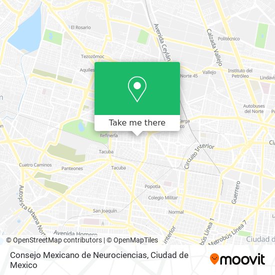 Consejo Mexicano de Neurociencias map