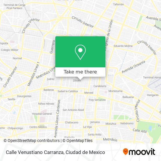 How to get to Calle Venustiano Carranza in Azcapotzalco by Bus, Metro or  Train?