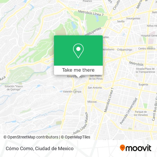 Mapa de Cómo Como