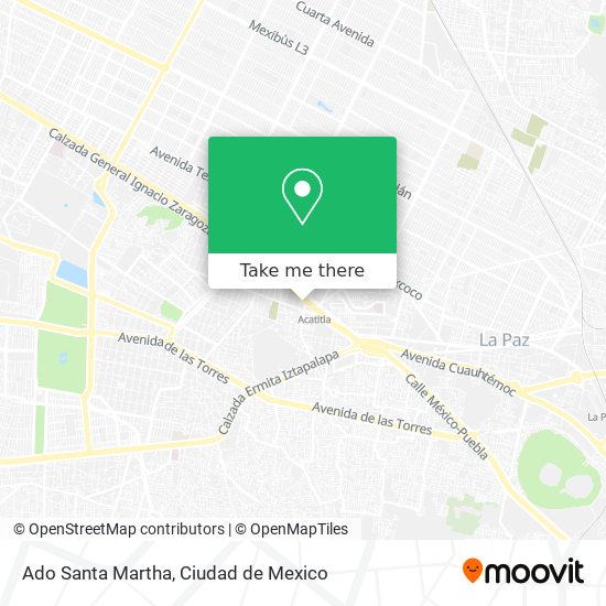 Mapa de Ado Santa Martha