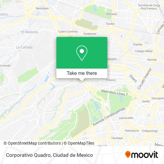 Corporativo Quadro map