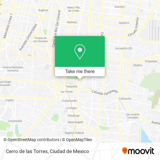 Cerro de las Torres map