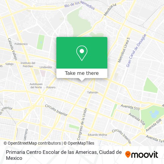 Primaria Centro Escolar de las Americas map