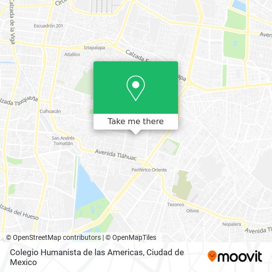 Colegio Humanista de las Americas map