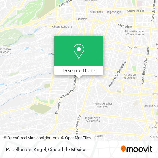 Pabellón del Ángel map