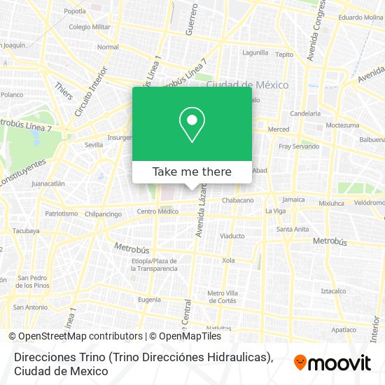 Direcciones Trino (Trino Direcciónes Hidraulicas) map