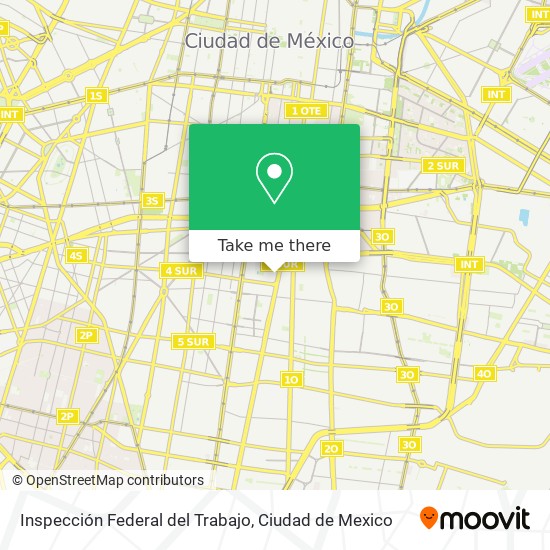 Inspección Federal del Trabajo map