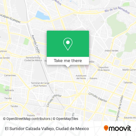 El Surtidor Calzada Vallejo map