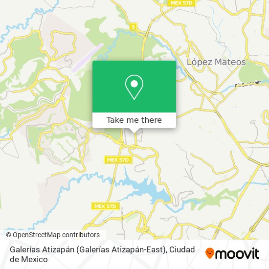 Mapa de Galerías Atizapán (Galerías Atizapán-East)