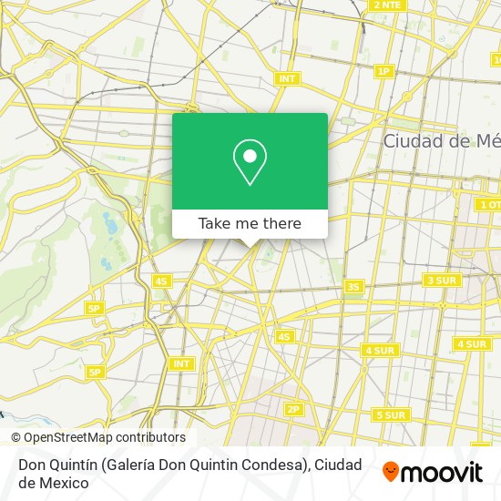 Mapa de Don Quintín (Galería Don Quintin Condesa)