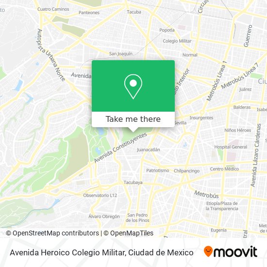 Mapa de Avenida Heroico Colegio Militar