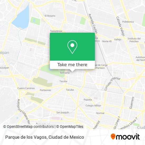 Parque de los Vagos map