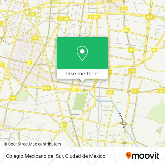 Colegio Mexicano del Sur map