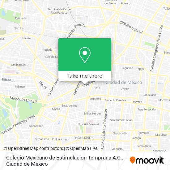 Colegio Mexicano de Estimulación Temprana A.C. map