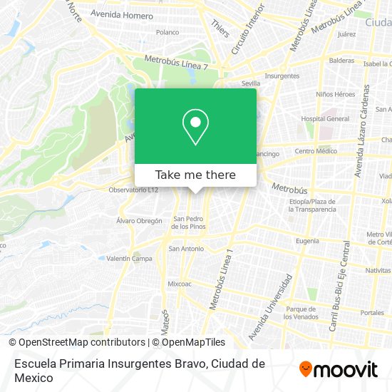 Escuela Primaria Insurgentes Bravo map