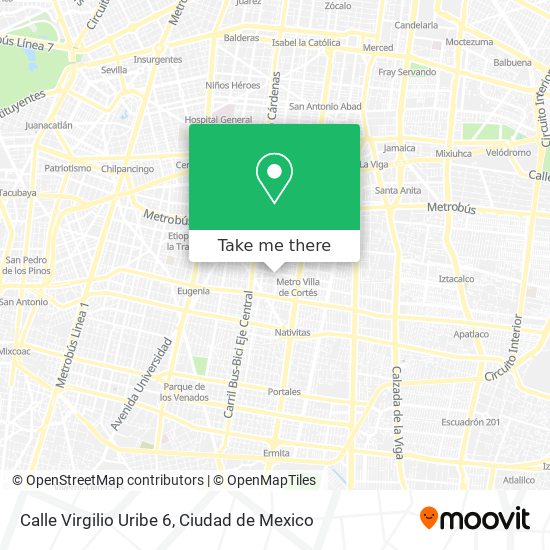 Calle Virgilio Uribe 6 map