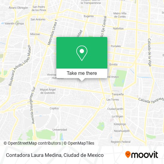 Mapa de Contadora Laura Medina