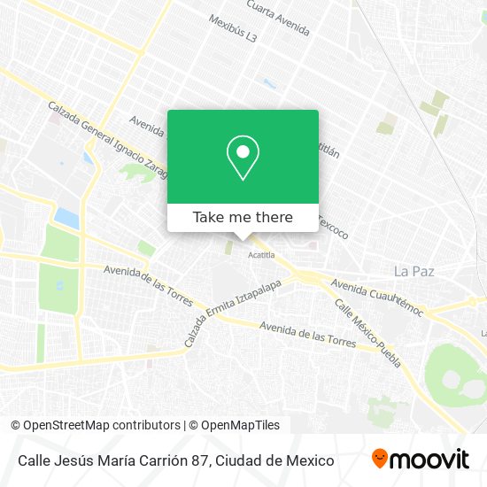Mapa de Calle Jesús María Carrión 87