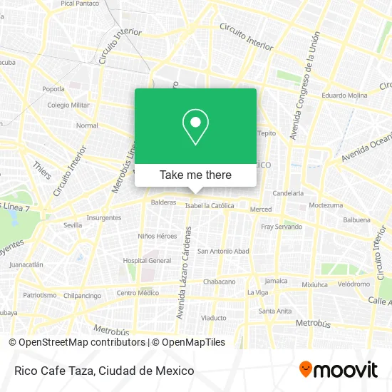 Rico Cafe Taza map