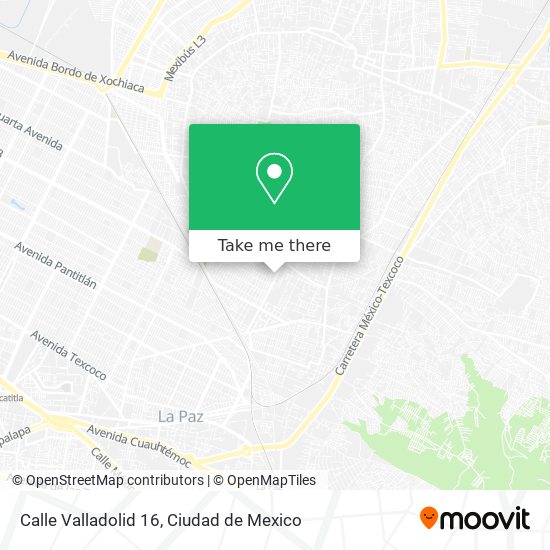 Mapa de Calle Valladolid 16