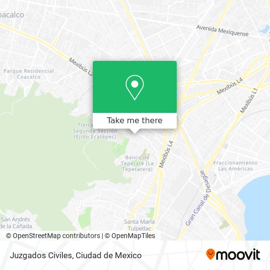 Juzgados Civiles map