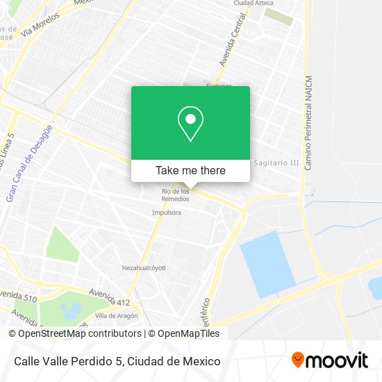 Calle Valle Perdido 5 map