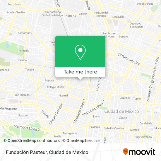 Fundación Pasteur map