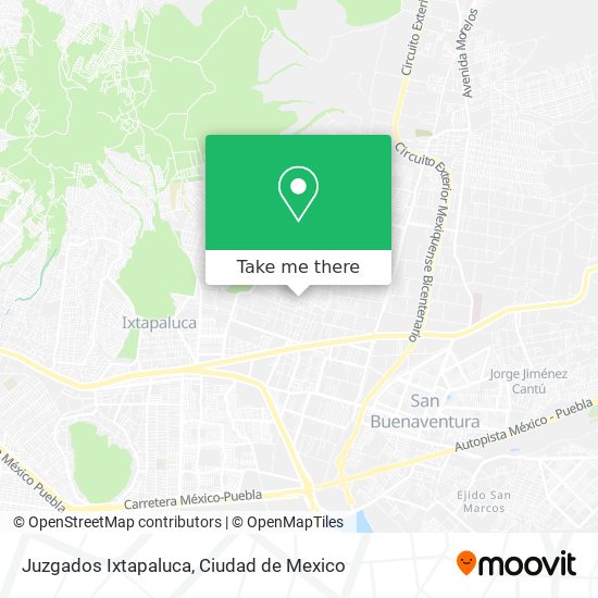 Juzgados Ixtapaluca map