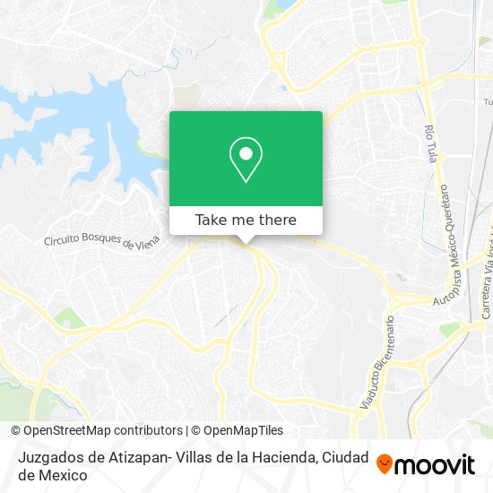 Mapa de Juzgados de Atizapan- Villas de la Hacienda