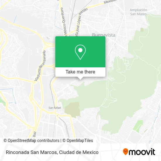 Rinconada San Marcos map