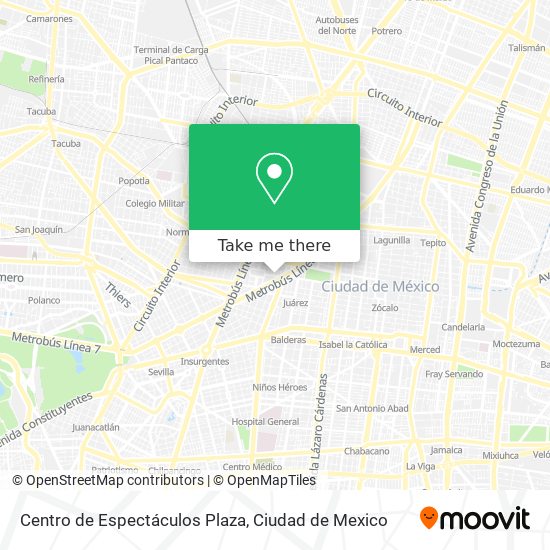 Centro de Espectáculos Plaza map