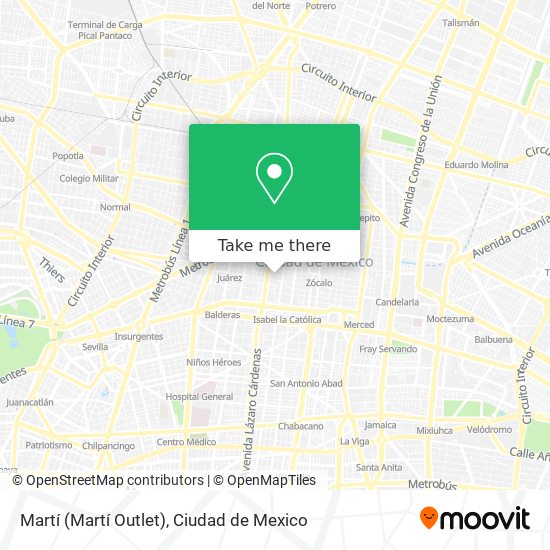 Martí (Martí Outlet) map