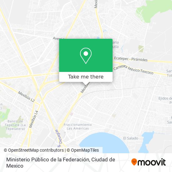 Ministerio Público de la Federación map