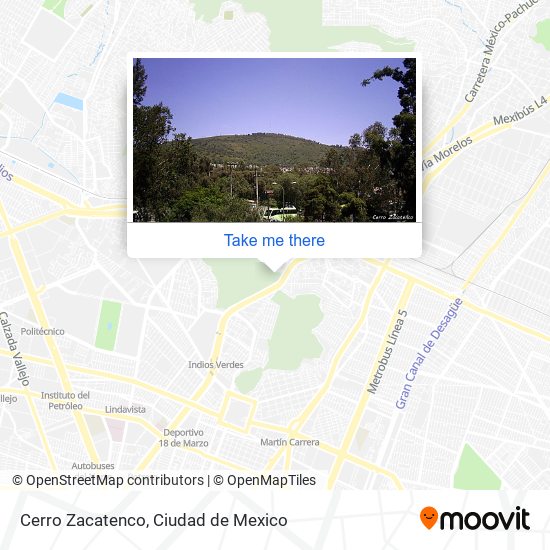 Cerro Zacatenco map