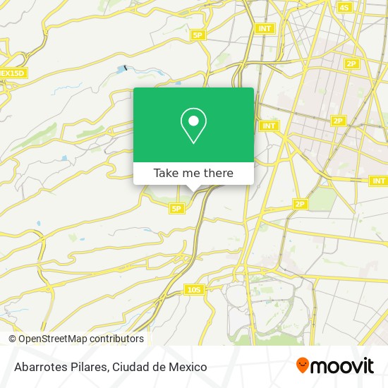 Abarrotes Pilares map