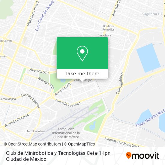 Club de Minirobotica y Tecnologias Cet# 1-Ipn map