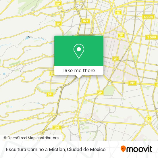 Mapa de Escultura Camino a Mictlán