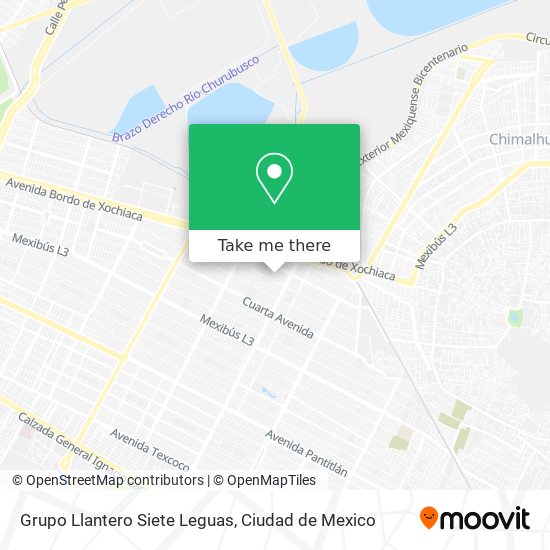 Grupo Llantero Siete Leguas map